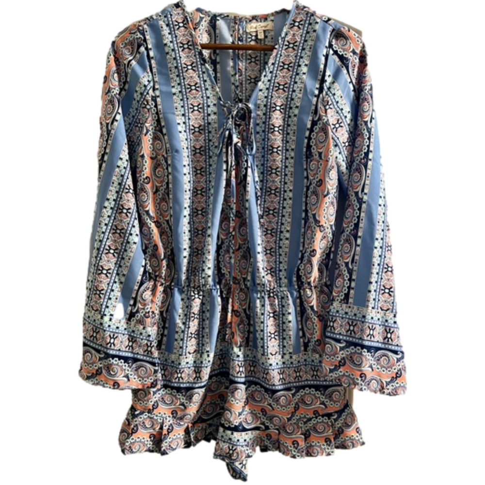 Ladie’s Red Camel One-piece Romper Size Medium.